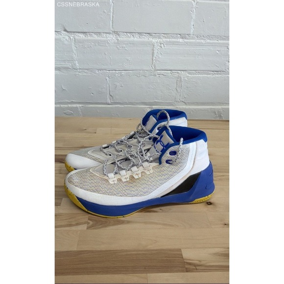 Under Armour Curry 3 Dub Nation Home/Ultra Blue - Size 10.5 - Picture 2 of 8